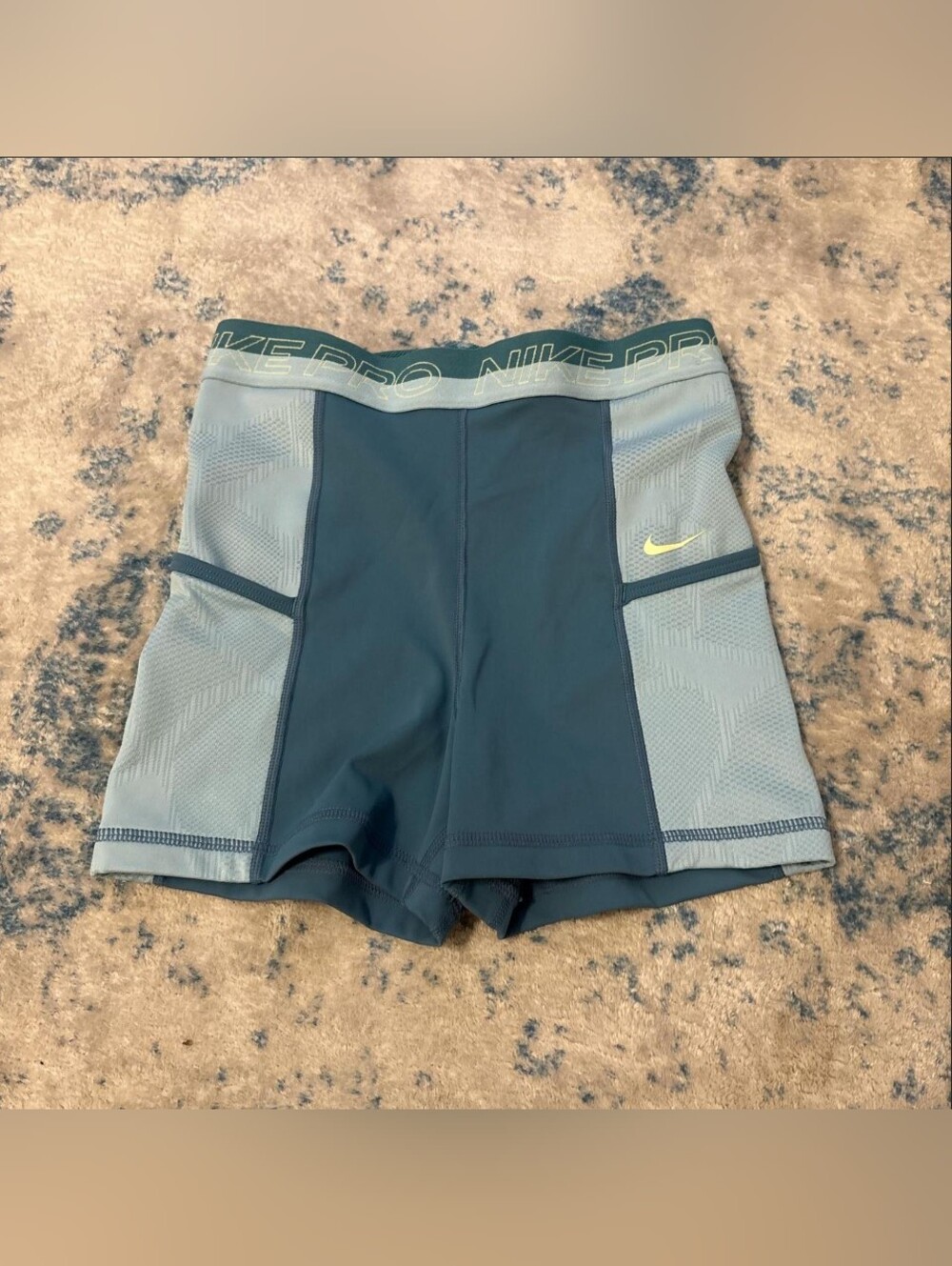 nike pro high waisted training shorts